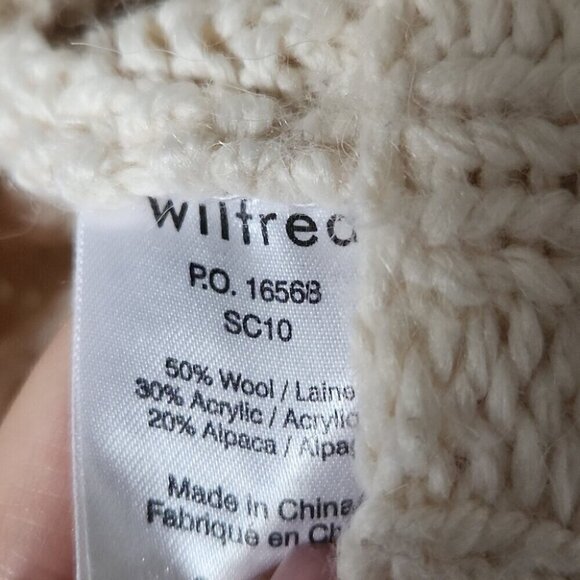 ARITZIA | Wilfred Crochet sweater vest jumper dress wool alpaca cream sz S - Picture 5 of 7